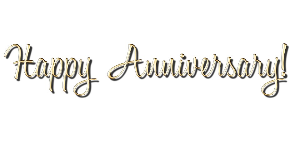 Happy Anniversary Png Transparent Picture (black)