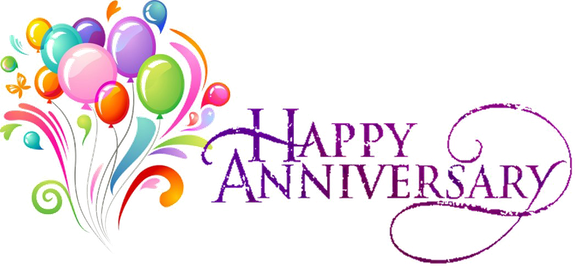 Happy Anniversary Png Transparent (black)