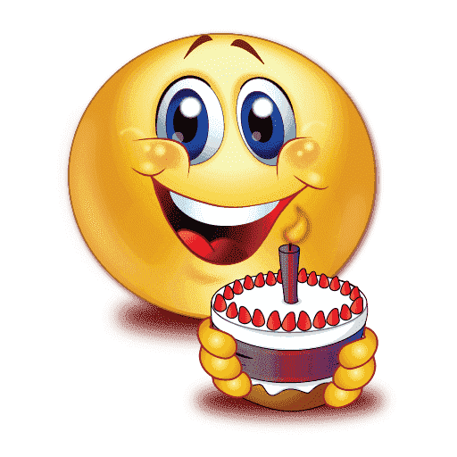 Happy Birthday Emoji Png Photos (beige, gray, orange, white)