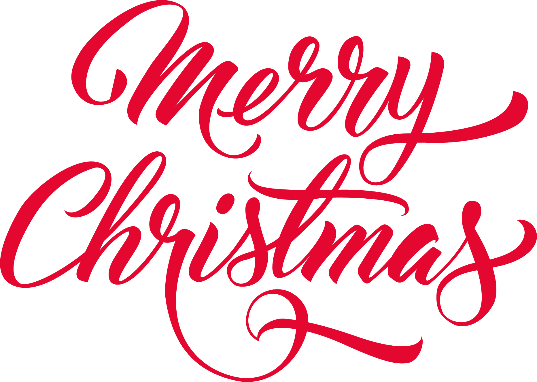 Happy Christmas Text Background Png (red, white)