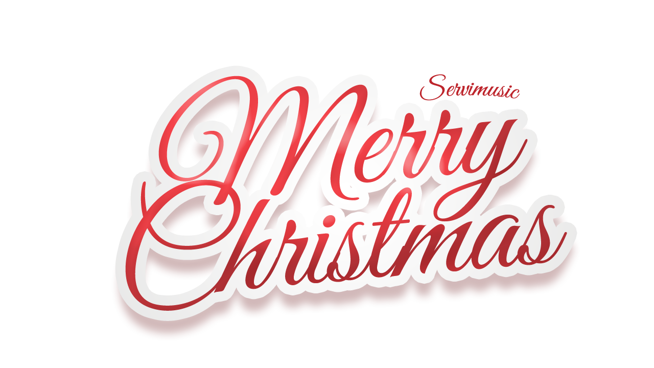 Happy Christmas Text Png File (white, maroon, beige)