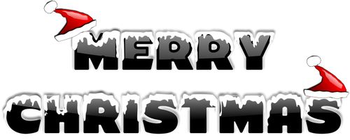 Happy Christmas Text Png Free Download (black, white, lavender)