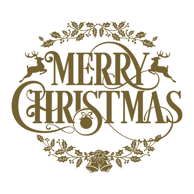 Happy Christmas Text Png Photos (gray, olive)