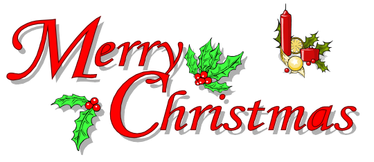 Happy Christmas Text Png Picture (black, red)