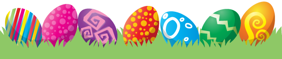 Happy Easter Eggs In Grass Png (black, gray)