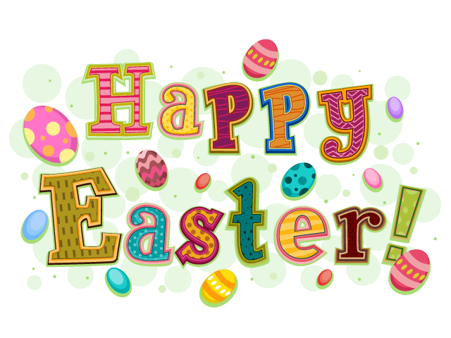 Happy Easter Png Photos (black, beige)