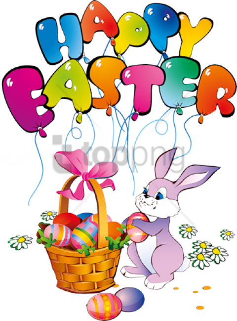 Happy Easter Png Picture (teal, pink, white, plum)