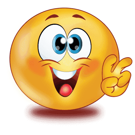 Happy Emoji Png File (orange, white, gray, black, maroon)