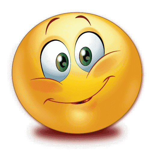 Happy Emoji Png Transparent Image (white, gray, orange)