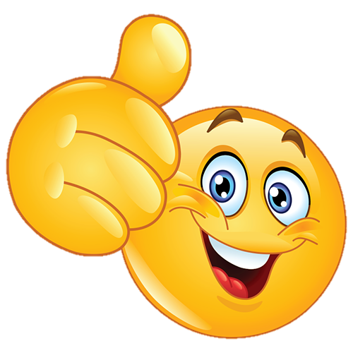 Happy Emoji Png (gold, orange, white)