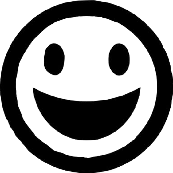 Happy Face Png Pic (black)