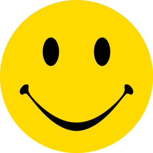 Happy Face Png Transparent Hd Photo (black, gold)