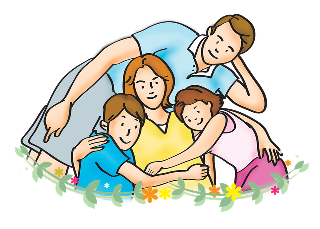 Happy Family Vector Png Picture (beige, white, lavender, black, silver)