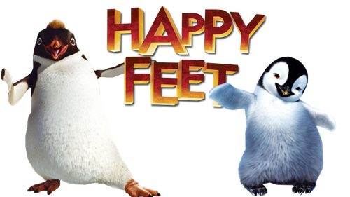 Happy Feet Png Image Free Download (black, white)