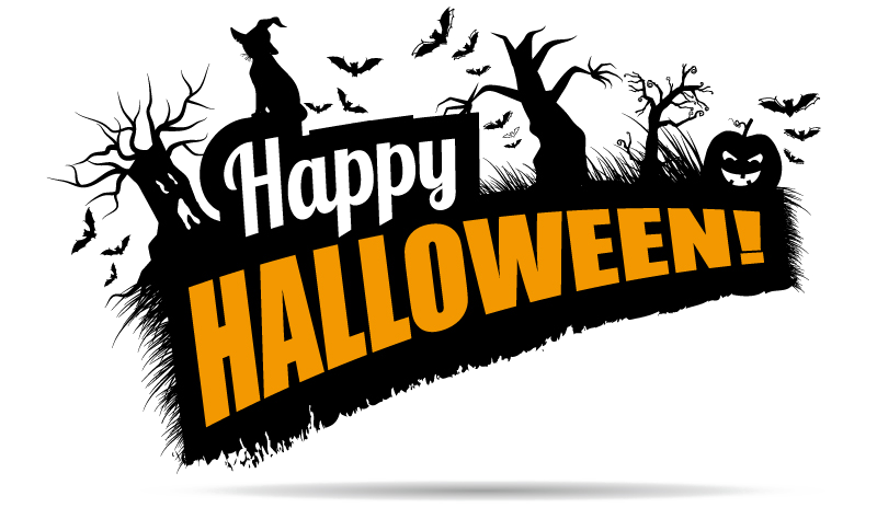 Happy Halloween Background Png (black, orange, white, lavender)