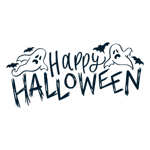 Happy Halloween Png Image (black)