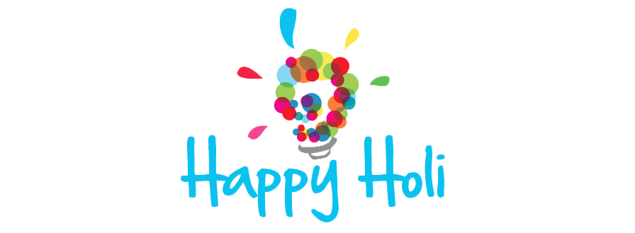 Happy Holi Text Png Pic (greenish blue, lavender, white)