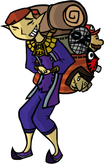 Happy Mask Salesman Png Image (indigo, black)