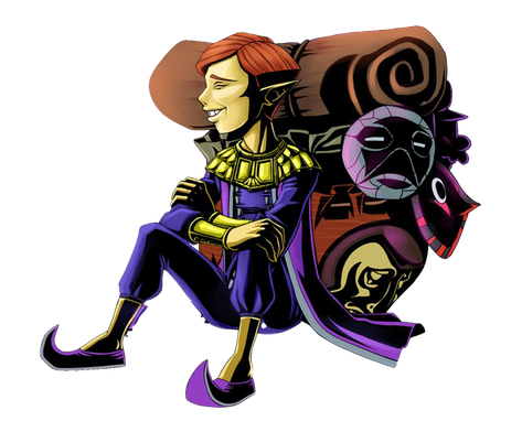 Happy Mask Salesman Png Pic (black)