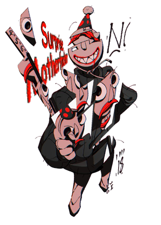 Happy Mask Salesman Transparent Png (black, white)