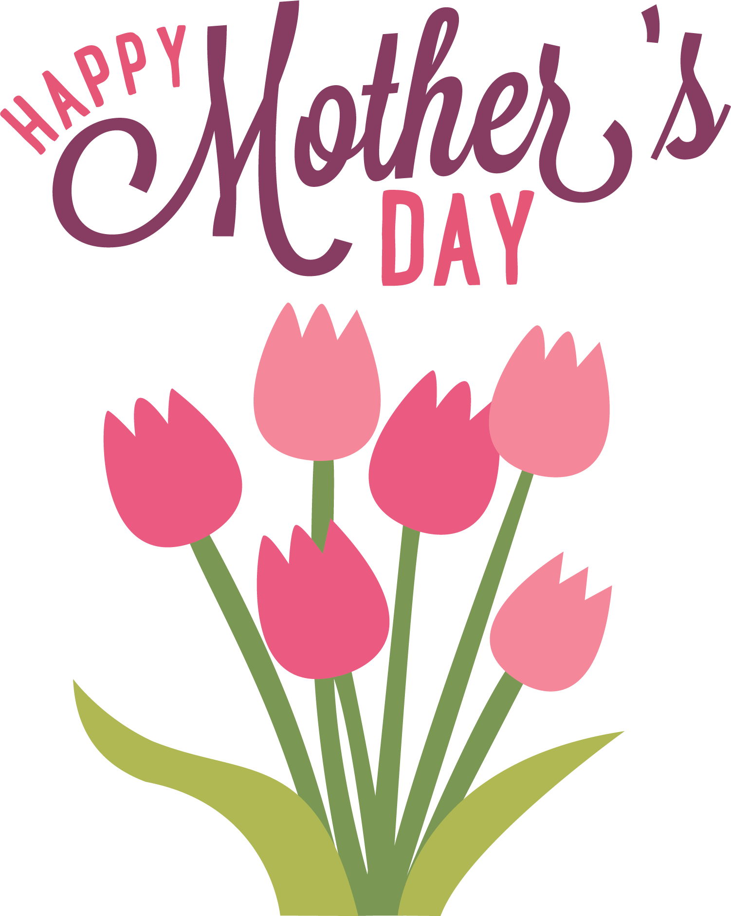 Happy Mothers Day Text Png Free Image (purple, black, salmon, gray)