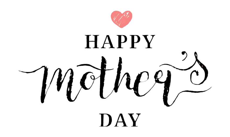 Happy Mothers Day Text Png Pic (black, lavender, white, silver)