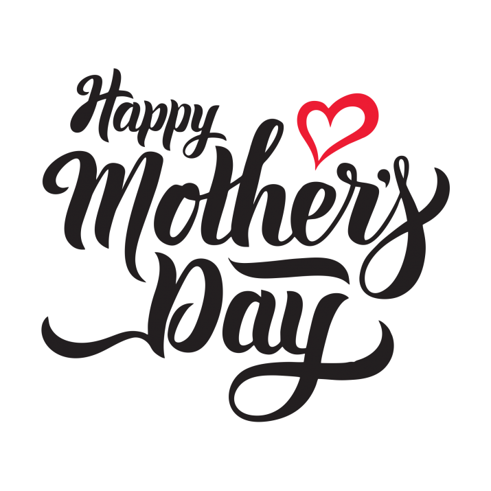 Happy Mothers Day Word Logo (black)