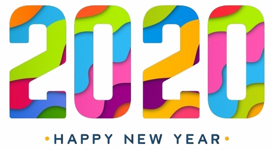 Happy New Year 2020 Png Download Image (white)