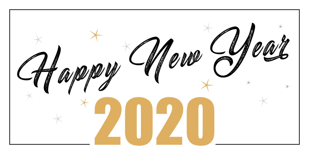 Happy New Year 2020 Png Free Download (salmon, lavender, white, silver)