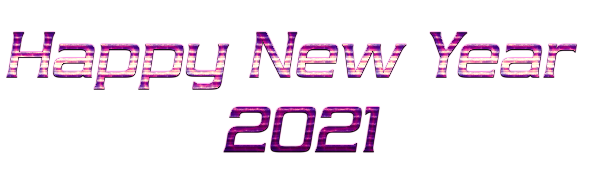 Happy New Year 2021 Png Image (black)