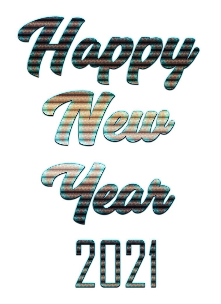 Happy New Year 2021 Png Pic (black)