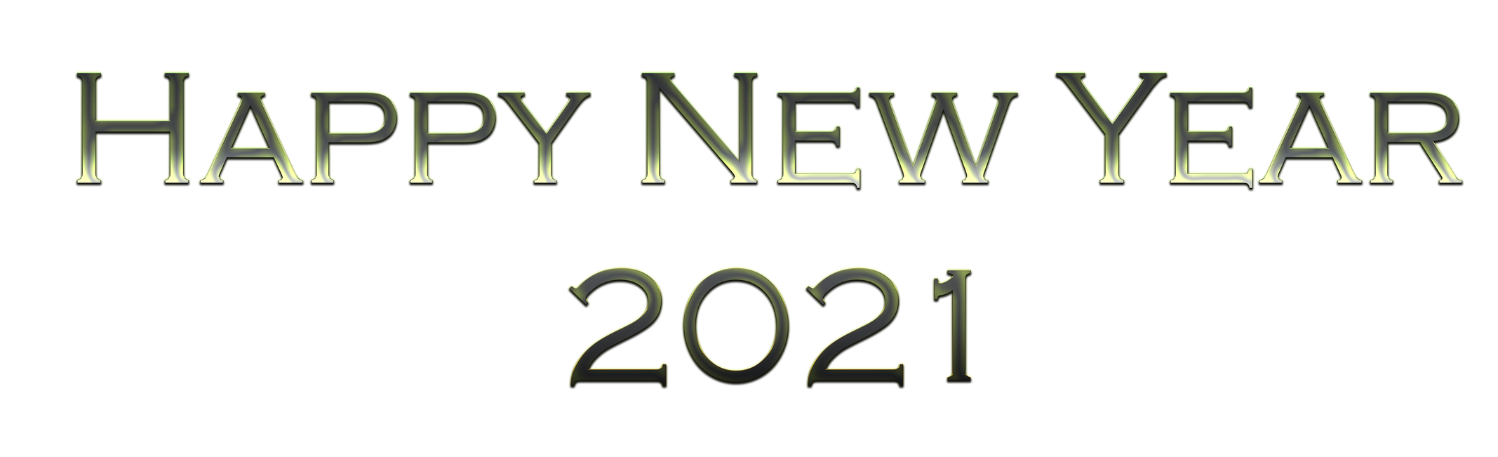 Happy New Year 2021 Png Transparent Image (black)