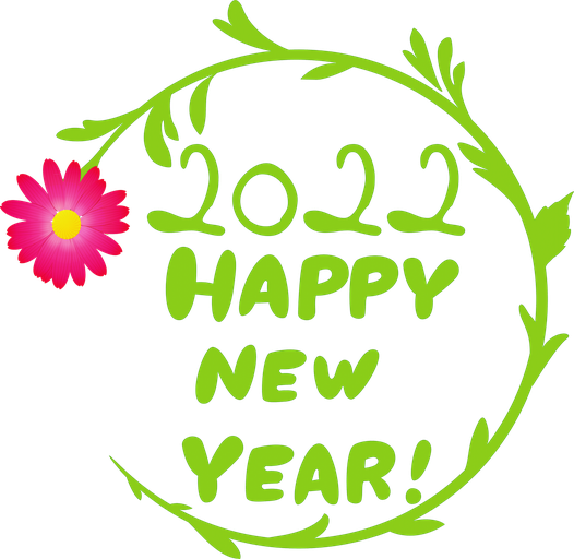 Happy New Year 2022 Png Photo (black, olive)