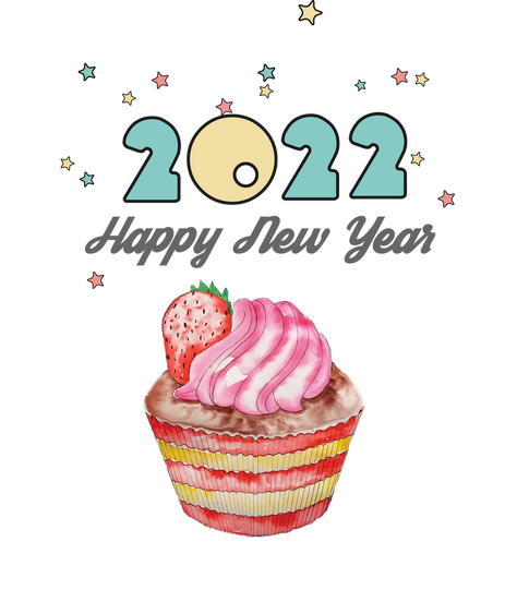 Happy New Year 2022 Png Photos (black, silver, pink)