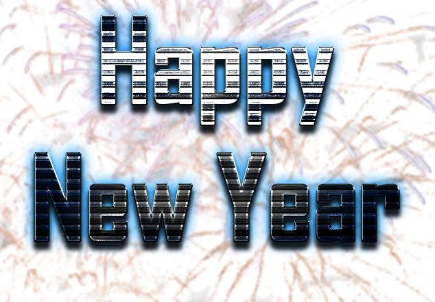 Happy New Year Word Png Hd Image (greenish blue, black, lavender)