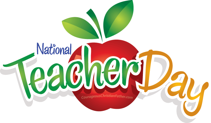 Happy Teachers Day Png File (lavender, gray, white)