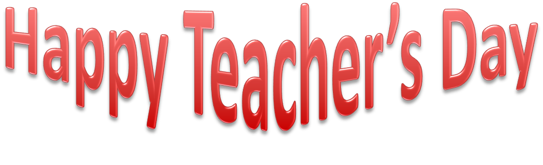 Happy Teachers Day Transparent Background (gray)