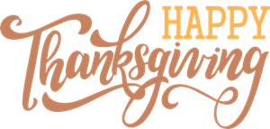 Happy Thanksgiving Png Image File (salmon, gray)