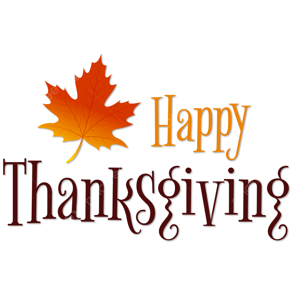 Happy Thanksgiving Png Image (chocolate, black, maroon)