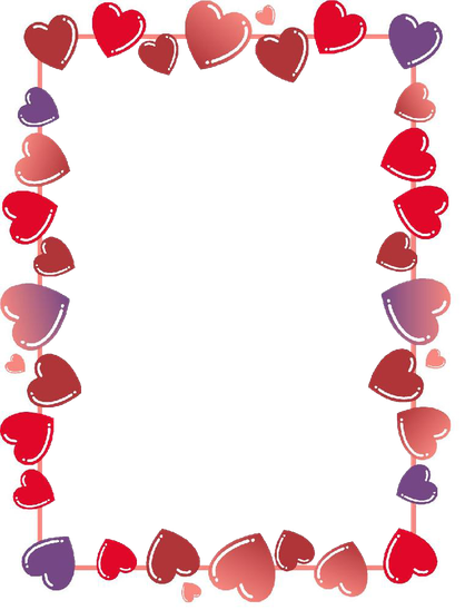 Happy Valentines Day Border Frame Png (chocolate, white, gray, red, black)