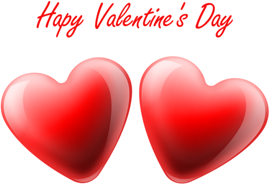 Happy Valentines Day Heart Clipart Png (black, red, chocolate, salmon)