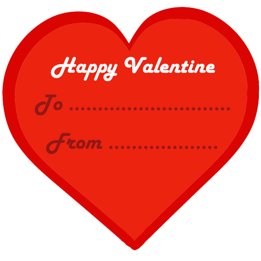 Happy Valentines Day Heart Png Free Download (white, red)