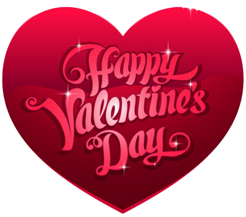 Happy Valentines Day Heart Png (maroon, red, white)