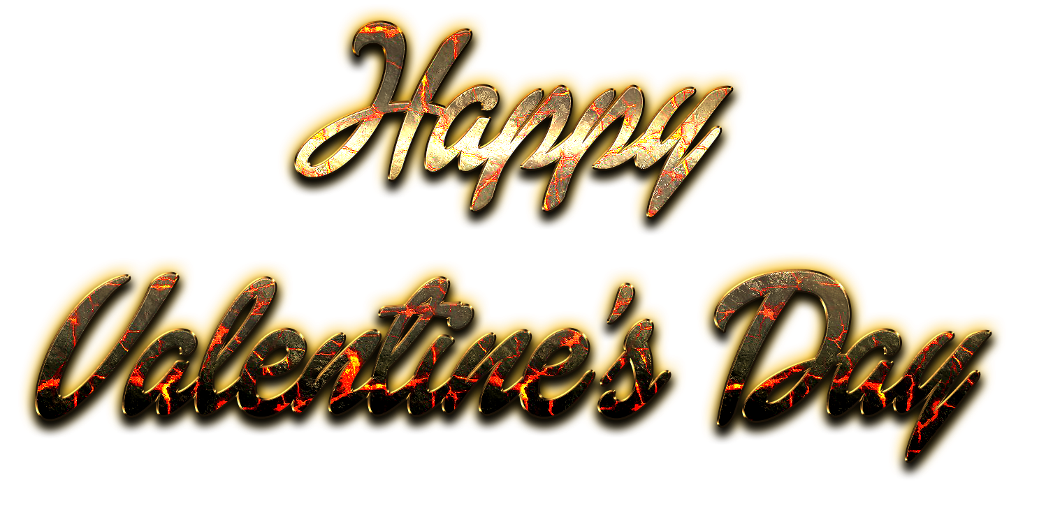 Happy Valentines Day Word Png Pic (gold, indigo, gray, white, black)