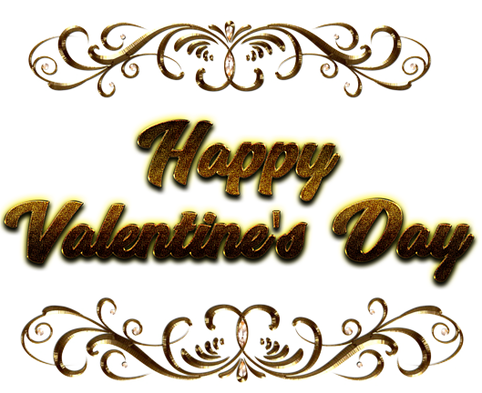 Happy Valentines Day Word Png Picture (beige, black, white, yellow)