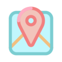 Maps Icon Free Png Icon Download (silver, salmon, white, lavender, pink)