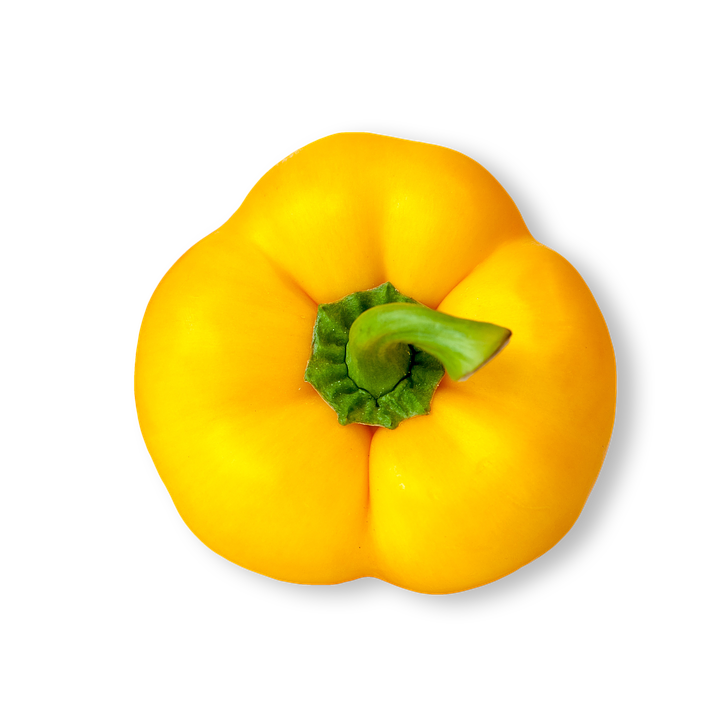 Capsicum Bell Pepper Yellow Png (black, gold)