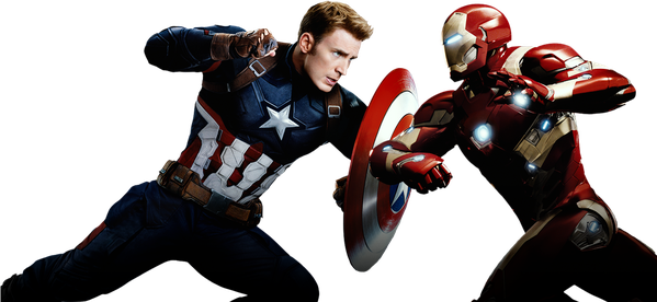 Captain America Civil War Png Transparent (black)