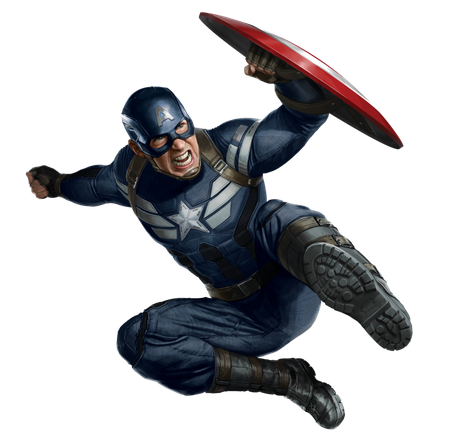 Captain America Png Hd (black)