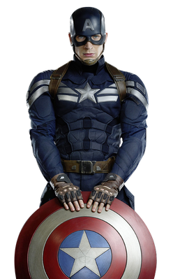 Captain America Png Transparent Image (black)